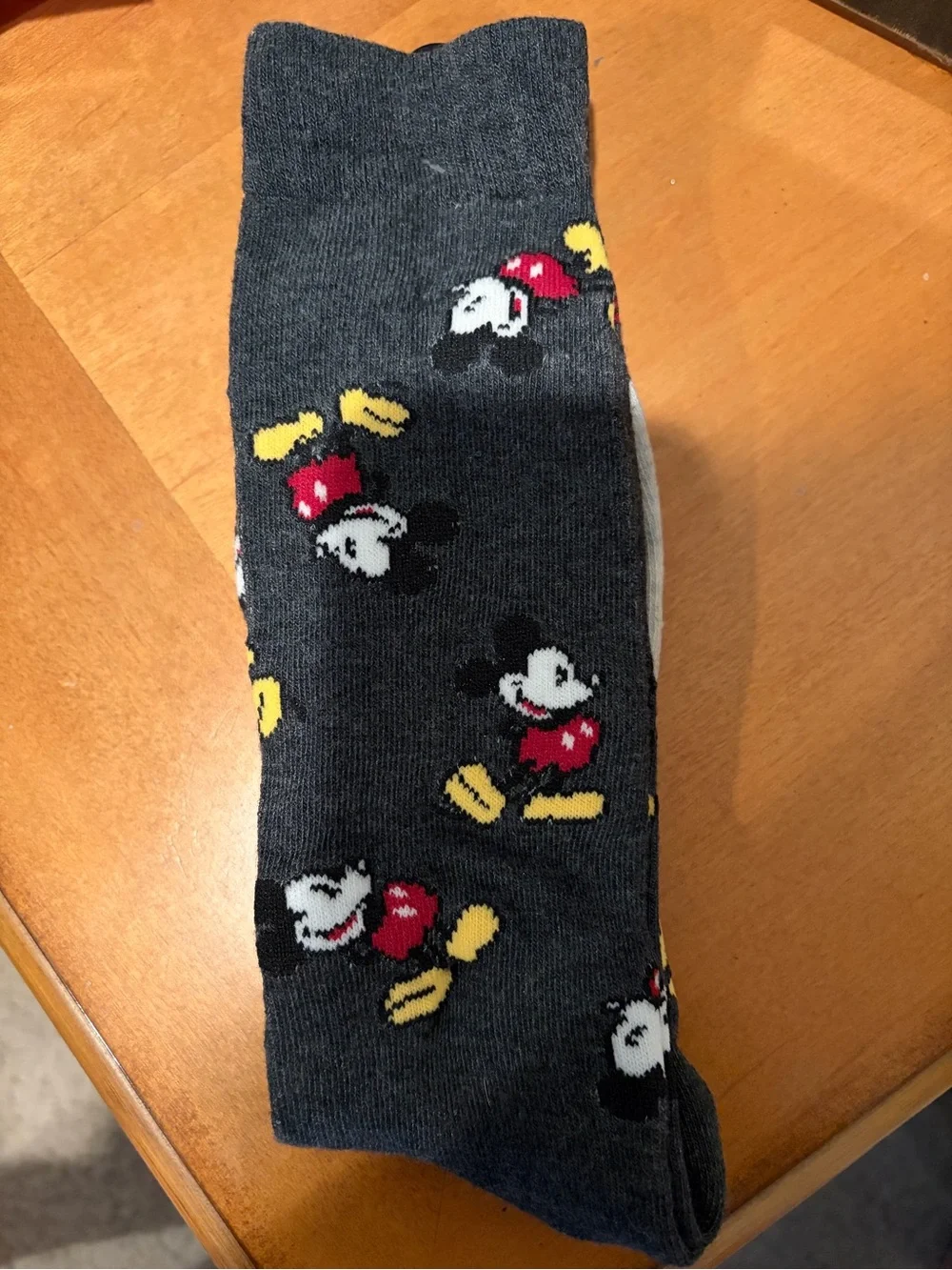 NWT Disney Mickey Mouse Crew Socks 2 pair Size 10-13